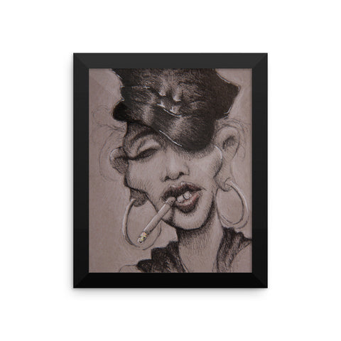 Framed Photo Paper Poster - Madge