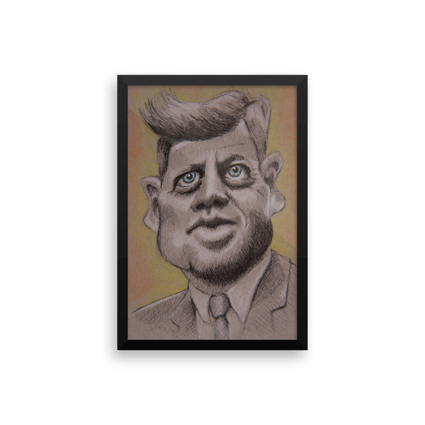 Framed Photo Paper Poster - JFK
